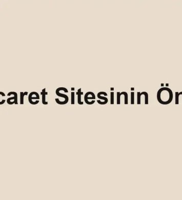 e-ticaret