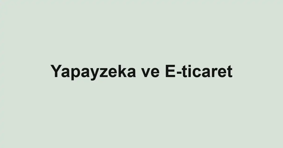 e-ticaret sitesi
