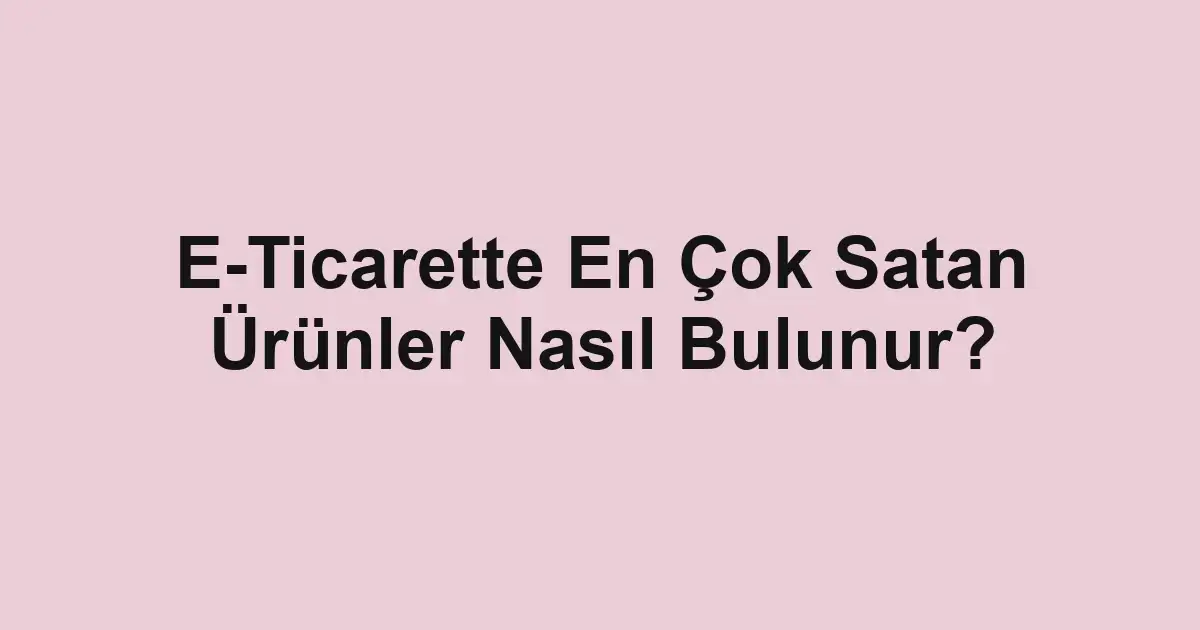 e-ticaret sitesi