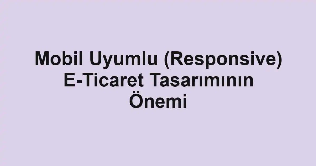 e-ticaret sitesi