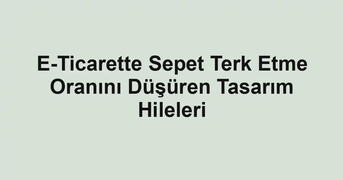e-ticaret sitesi
