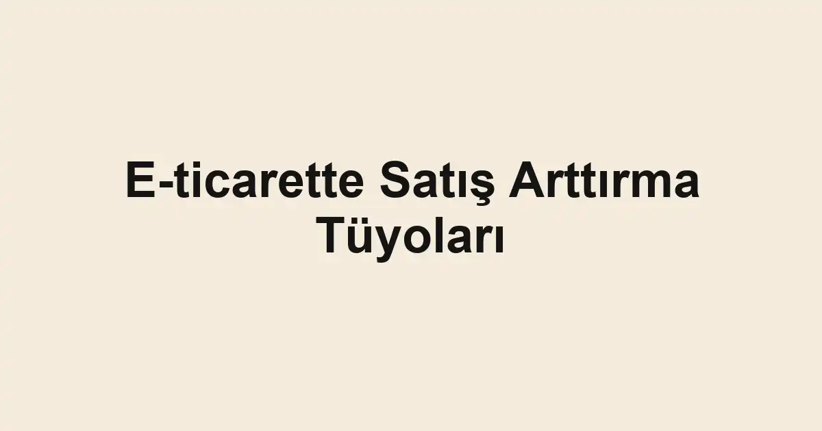 eticaret paketleri